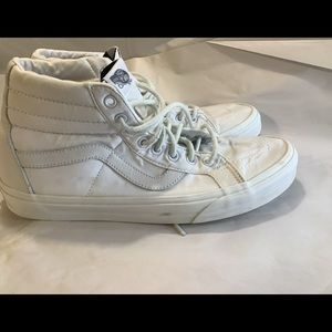 Vans skateboard shoes white mens 10